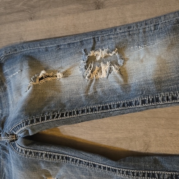 Miss Me Denim Jeans with Embellished Pockets Cuffed Straight - Picture 8 of 11